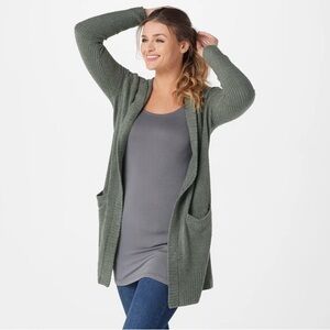 Barefoot Dreams Relaxed Hooded Cardigan Longline